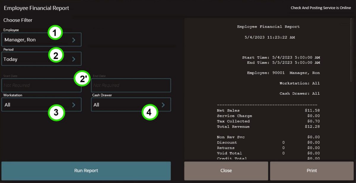 restaurant analytics software as part of a POS system